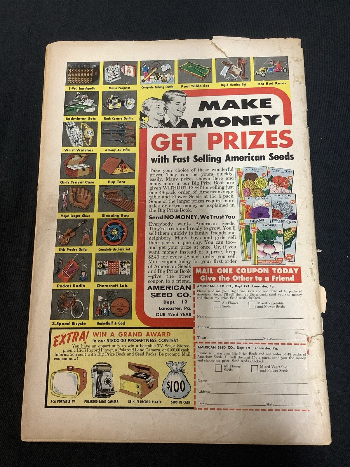 Adventure Comics #271 (1960) G+ (2.5) Cover Detached Lower Staple/4” Spine Split