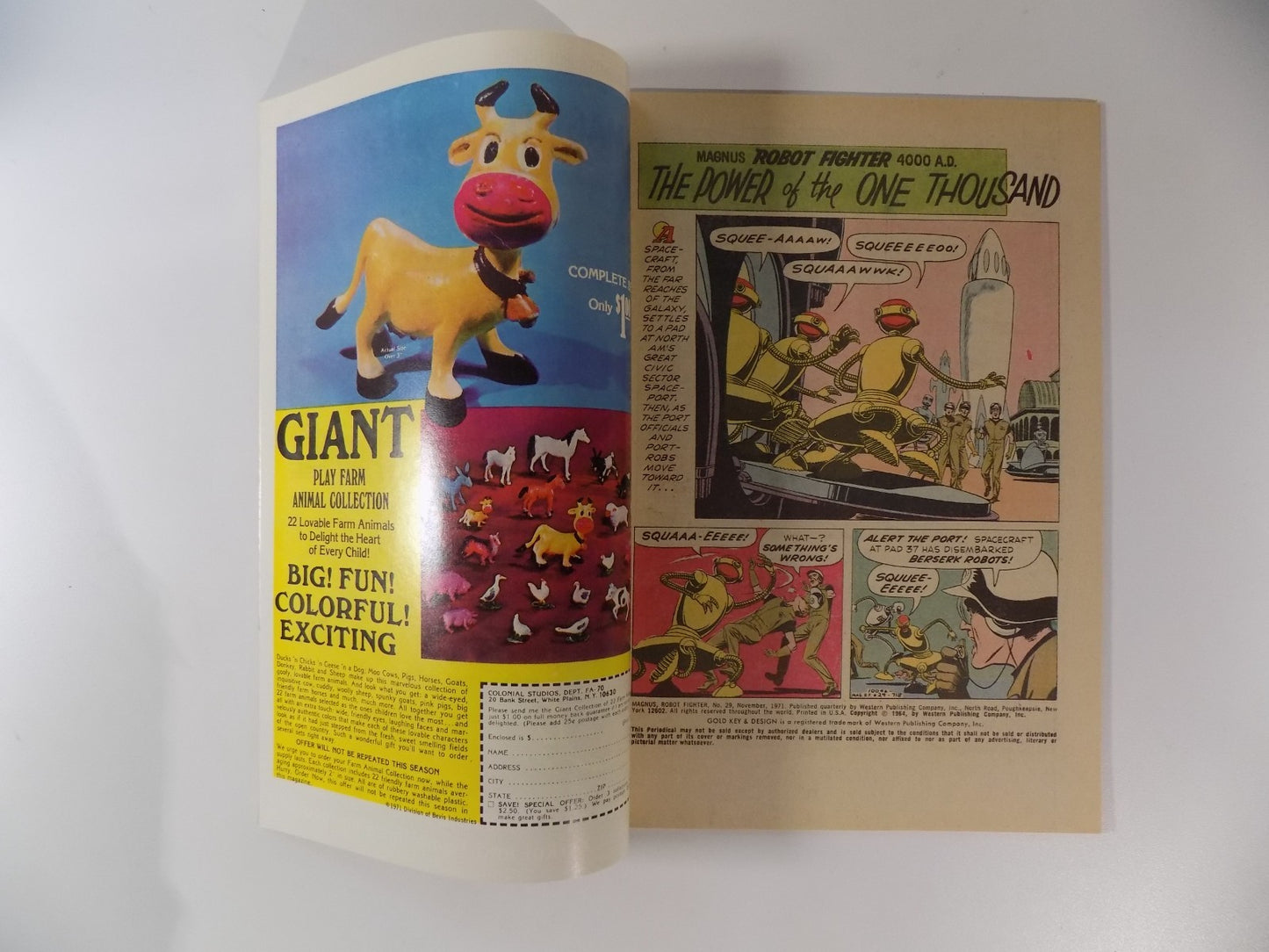 Magnus Robot Fighter 4000 AD #29 Gold Key Comic November 1971 Very Fine+