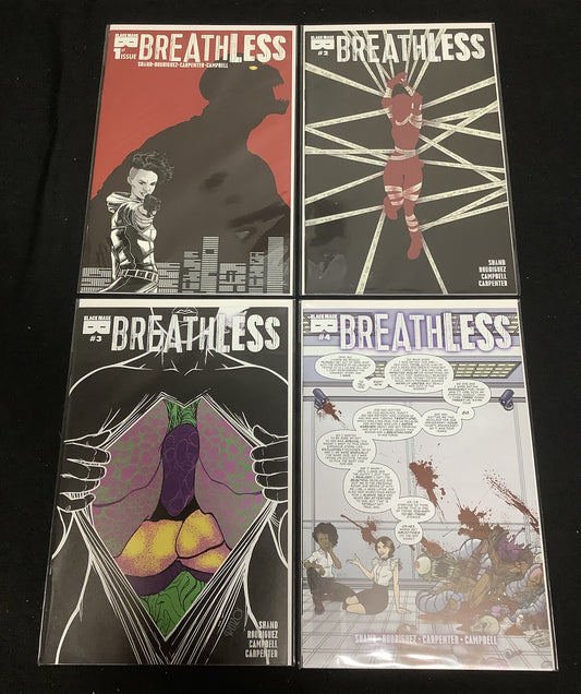 Breathless #1-4 Comic Set Complete, Black Mask Studios, Patrick Shand, 2018