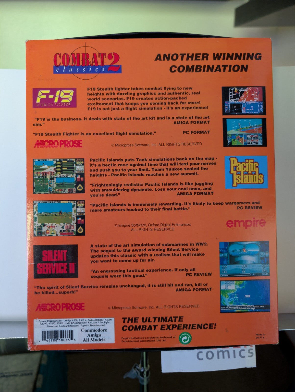 Combat Classics 2 (Amiga 3.5") Big Box with Manuals NO DISKS -JD