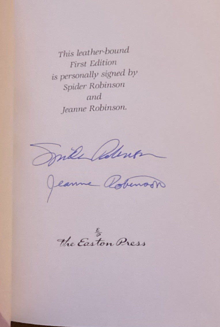Easton Press "Starseed" FIRST EDITION, SIGNED by Spider and Jeanne Robinson -JD