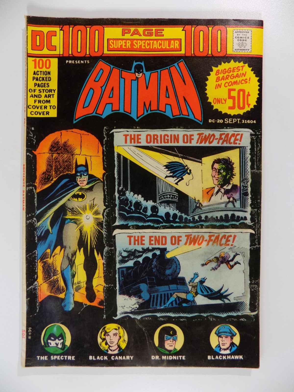 100 Page Super Spectacular #20 Batman DC Comic September 1973 Very Fine-
