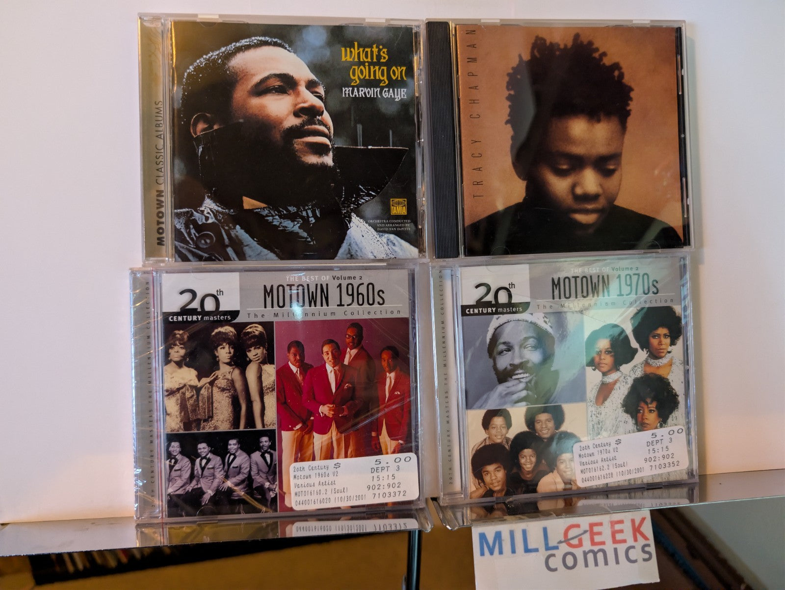 Soul & Motown Music 4 CD lot (Marvin Gaye, Tracy Chapman, Greatest Hits)-JD
