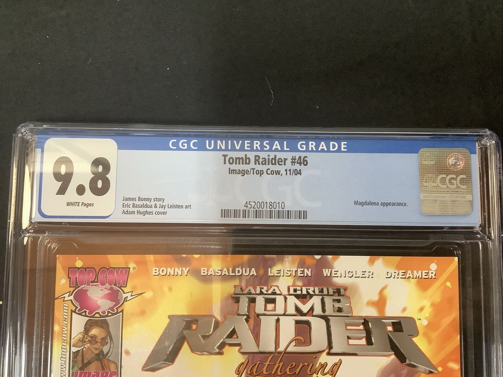Tomb Raider #46 (2004) CGC Graded 9.8, White Pages, Adam Hughes Cover, Top Cow