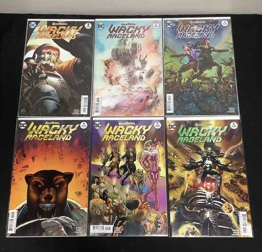 Wacky Raceland #1-6 Complete Comic Set (DC, 2016) Hanna Barbera, Ken Pontac