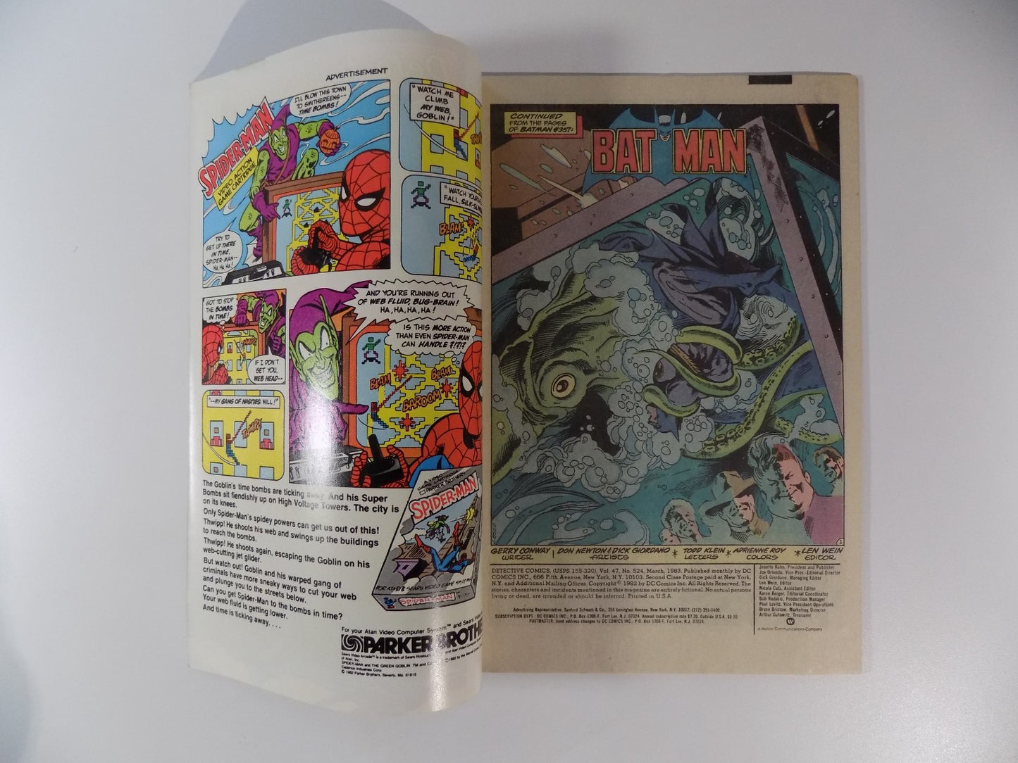 Detective #524 DC Comic 1st Full Killer Croc March 1983 Very Fine/Near Mint