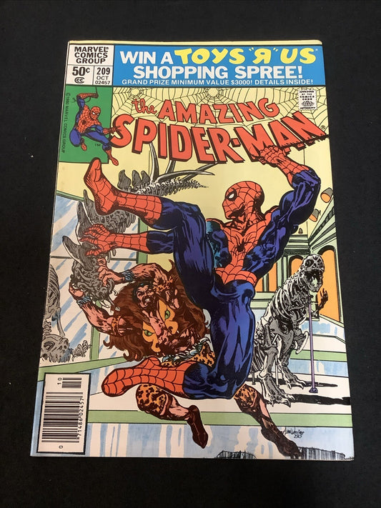 AMAZING SPIDER-MAN #209 (1980 VF/NM (9.0) 1st App Calysto, Newsstand Edition