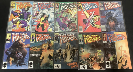 New Mutants#14-23 Comic Lot, 1st App Demon Bear, 1st Illyana as Magik, Newsstand