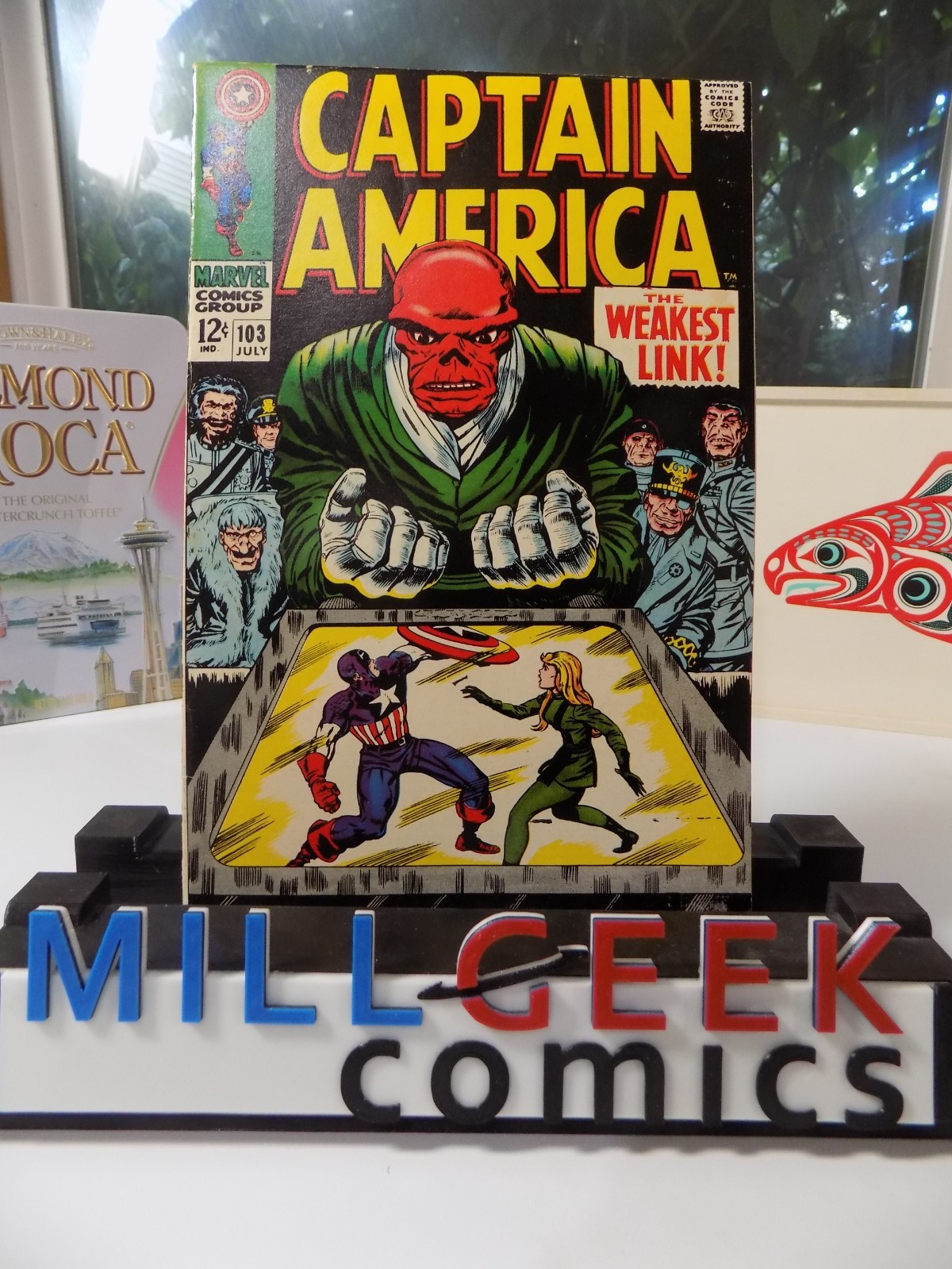 Captain America #103 Marvel Comic July 1968 Very Fine-