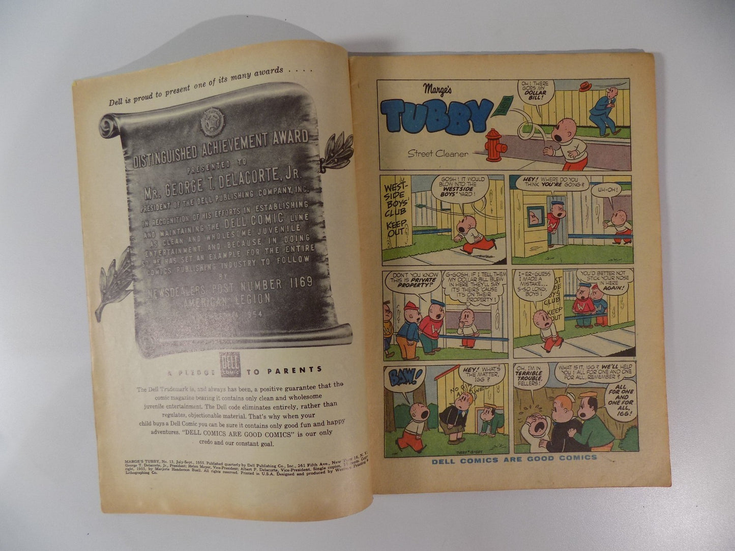 Marge's Tubby #13 Dell Comic July- Sept. 1955 Fine/Very Fine