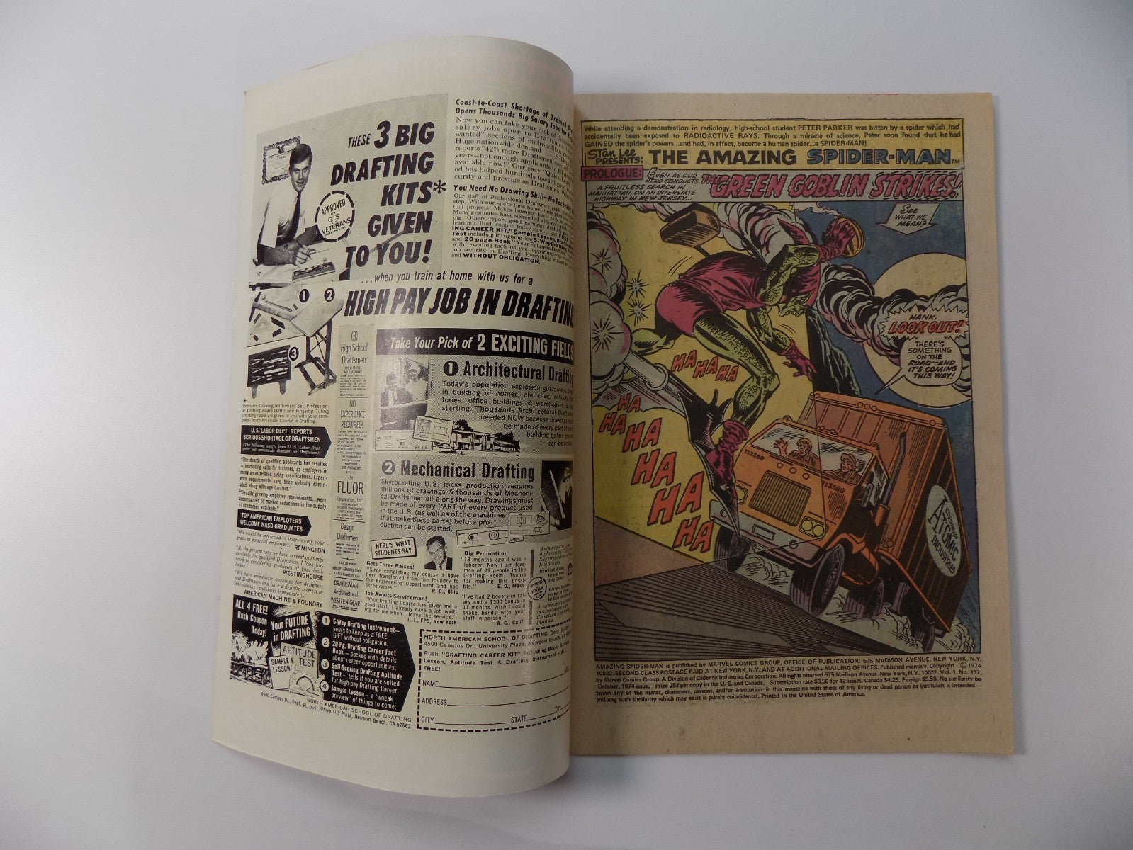 Amazing Spider-Man #137 Marvel Comic Very Fine October 1974