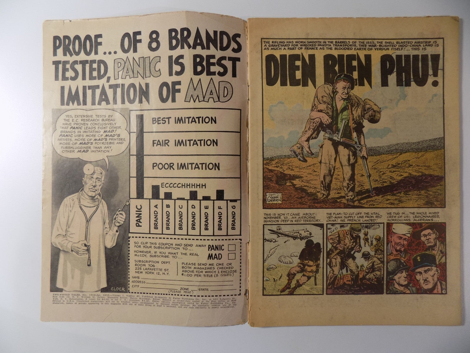 Two-Fisted Tales #40 EC Comic January 1955 Good