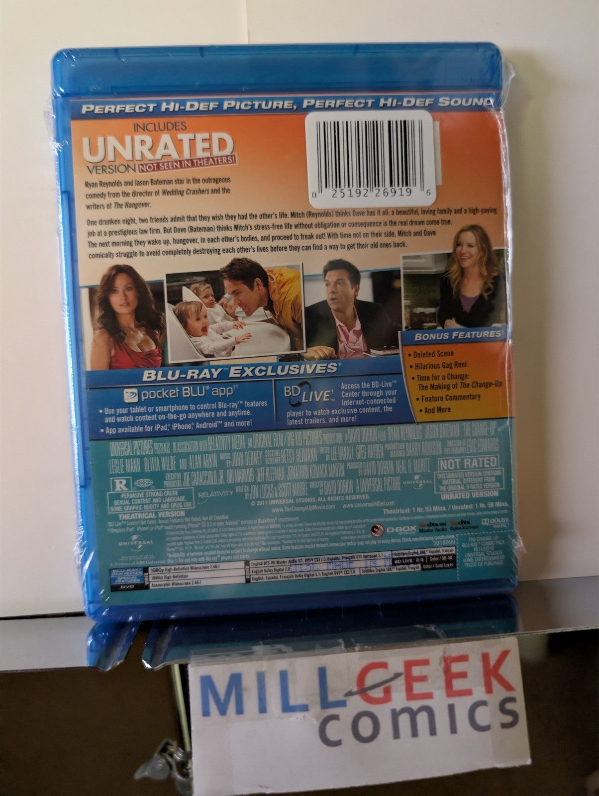 Change-Up / Clue: The Movie, 2 Comedy Movie Set (Blu-ray) -JD