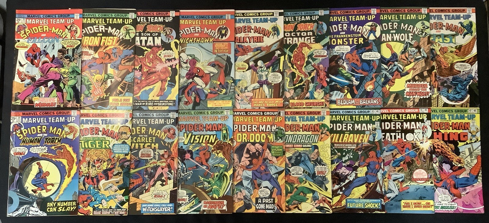 Marvel Team-Up #30-47 Comic Lot, Mid-grade, Death Of Basilisk, 1st App Of Drom