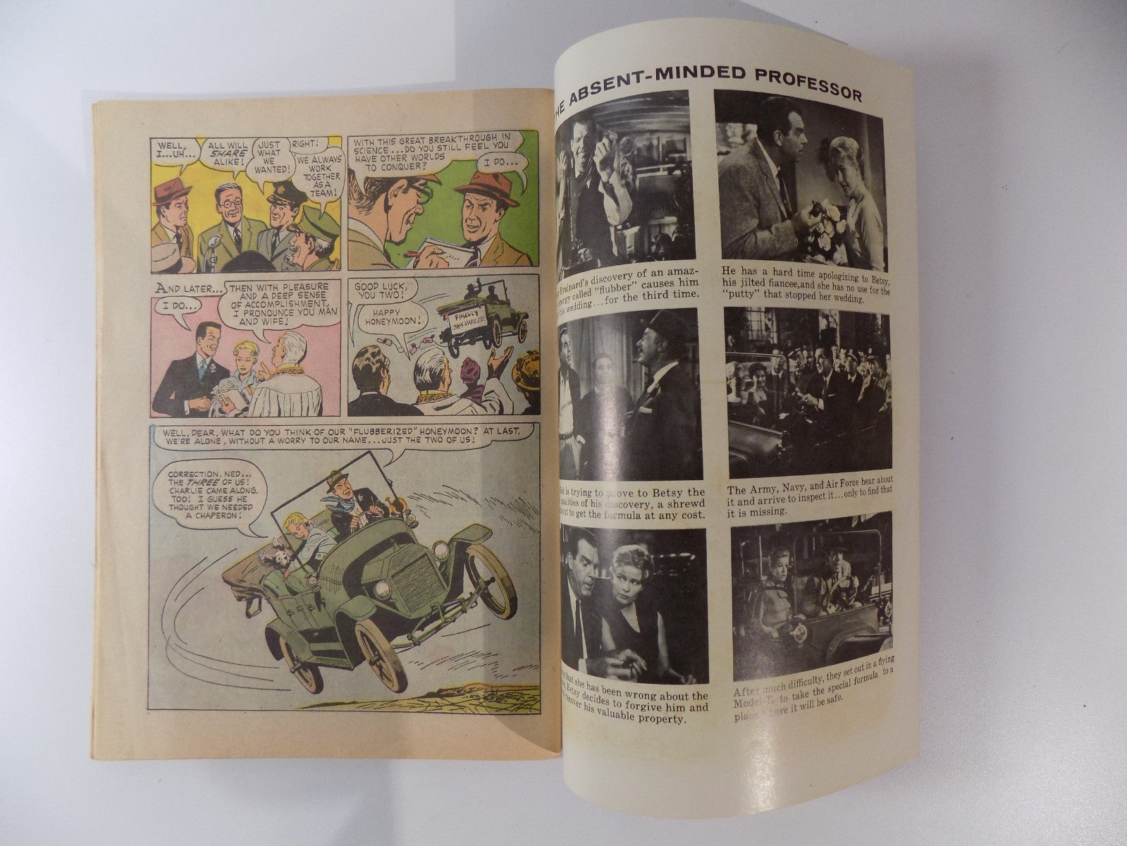 Walt Disney presents Shaggy Dog & The Absented Minded Professor Gold Key 1961 F+