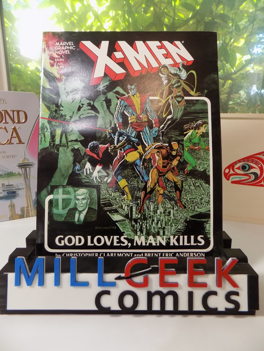 X-Men God Loves, Man Kills Marvel Graphic Novel #5 2nd Print 1982 Fine/Very Fine