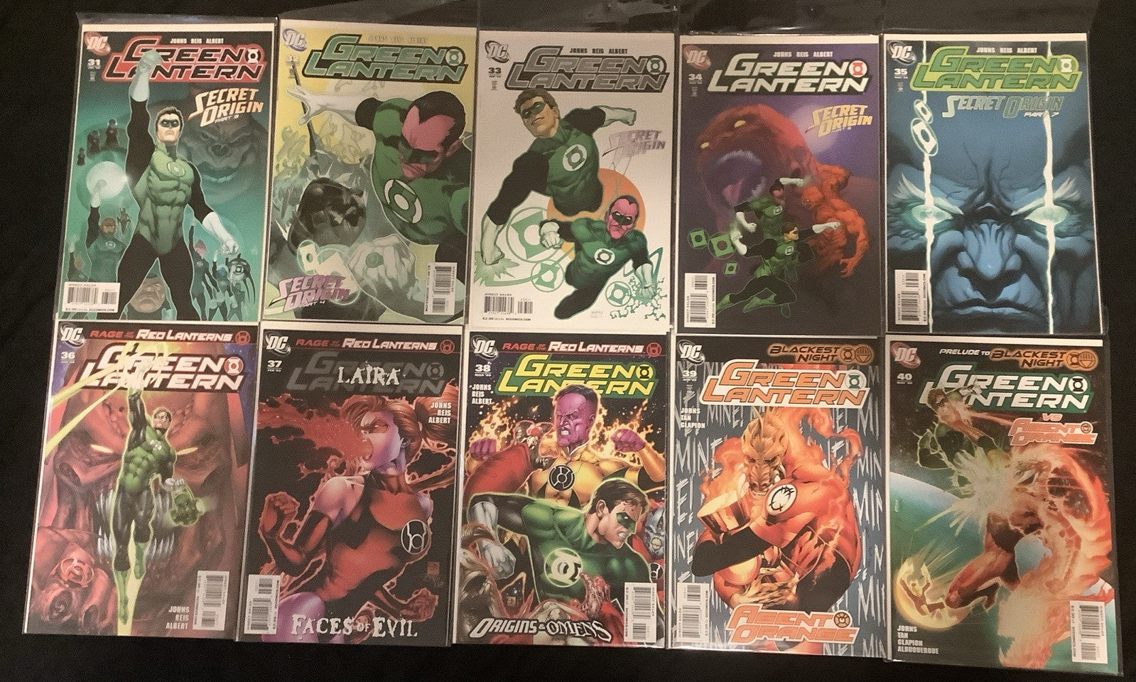 Green Lantern #1-40 + Rebirth #1-6 Comic Lot, DC, Geoff Johns, Sinestro Corps