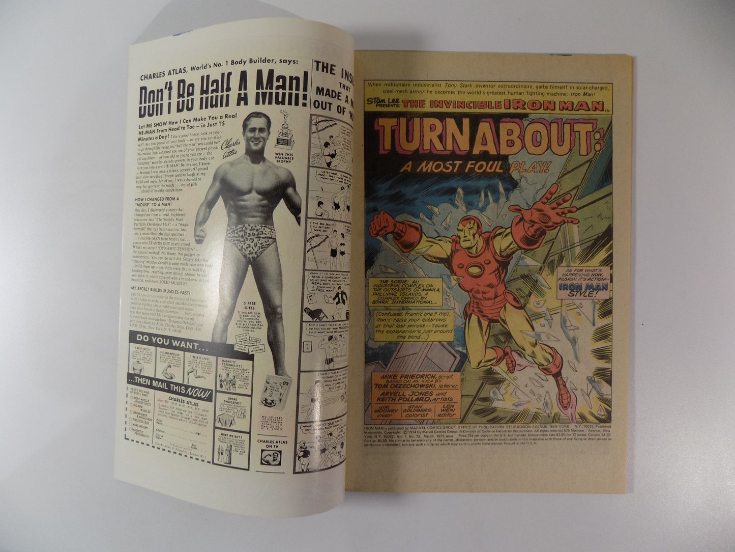 Iron Man #73 Marvel Comic March 1975 Very Fine