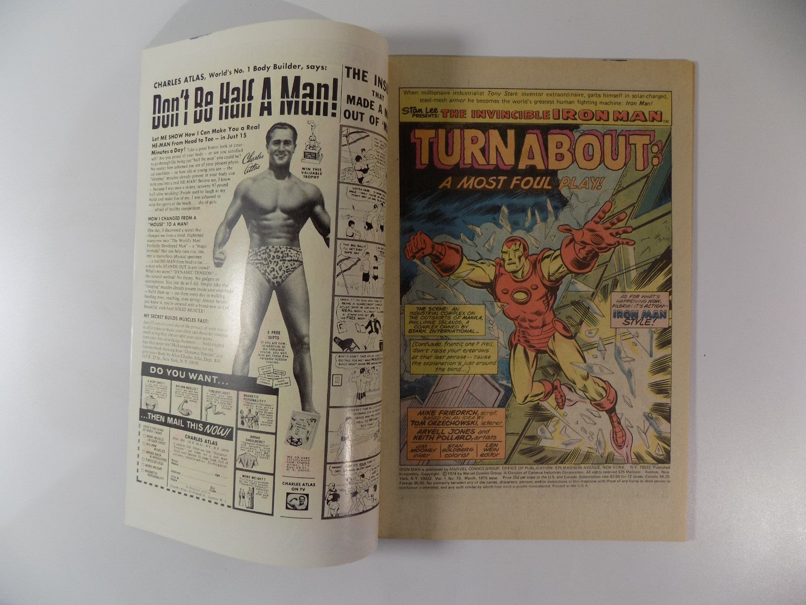 Iron Man #73 Marvel Comic March 1975 Very Fine