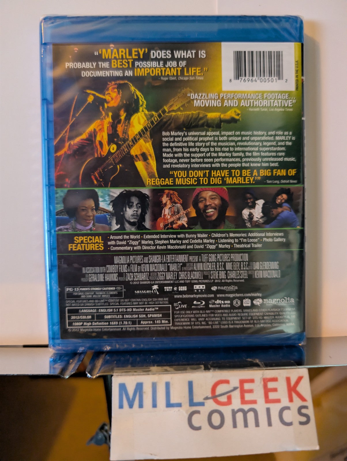 Marley, A Film by Kevin MacDonald (Blu-ray, 2012) -JD