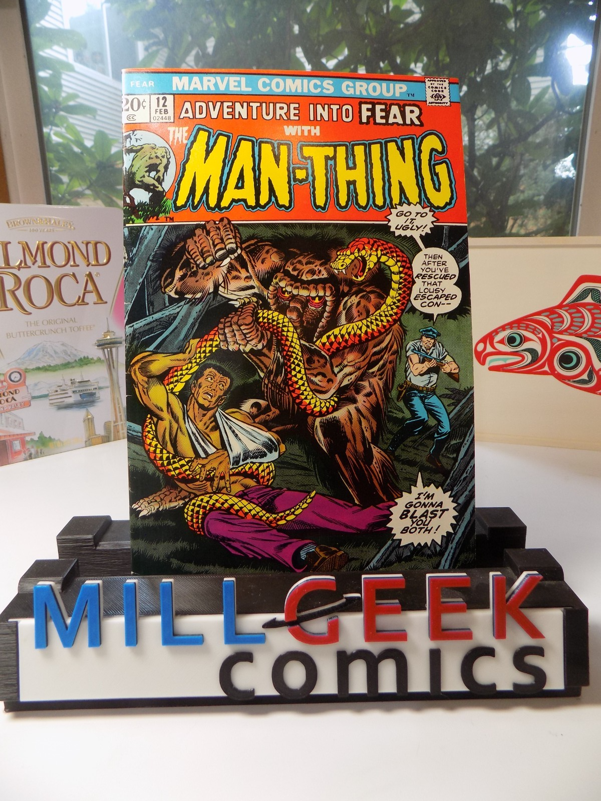 Adventure Into Fear #12 Man-Thing Marvel Comic February 1973 Very Fine