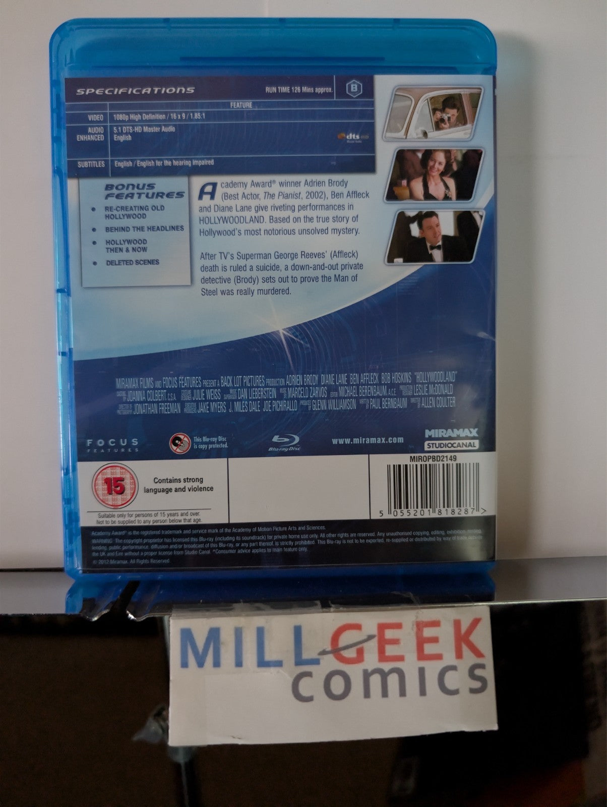 Hollywoodland (Region B IMPORT)/Jackie Brown, 2 Movie Set (Blu-Ray) Like New -JD