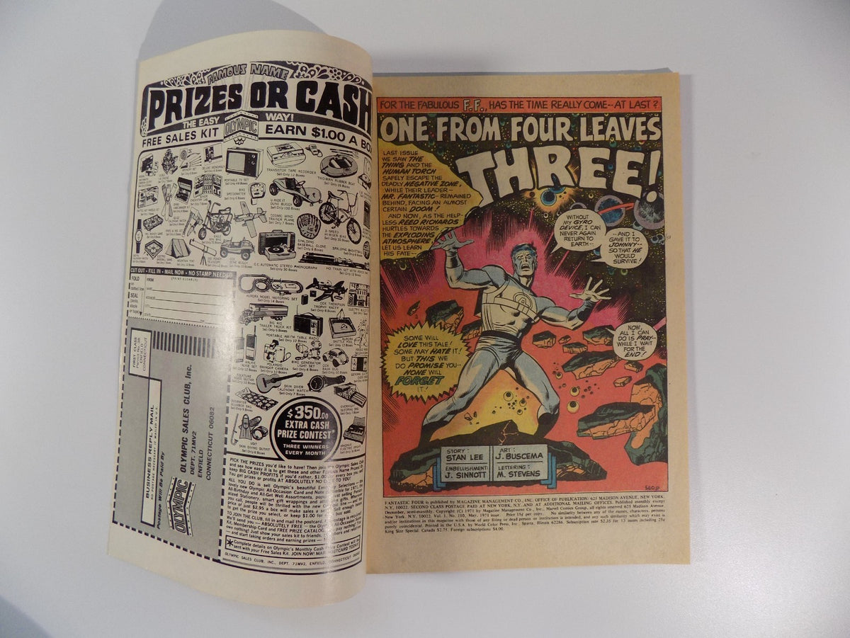 Fantastic Four #110 Marvel Comic May 1971 Very Fine