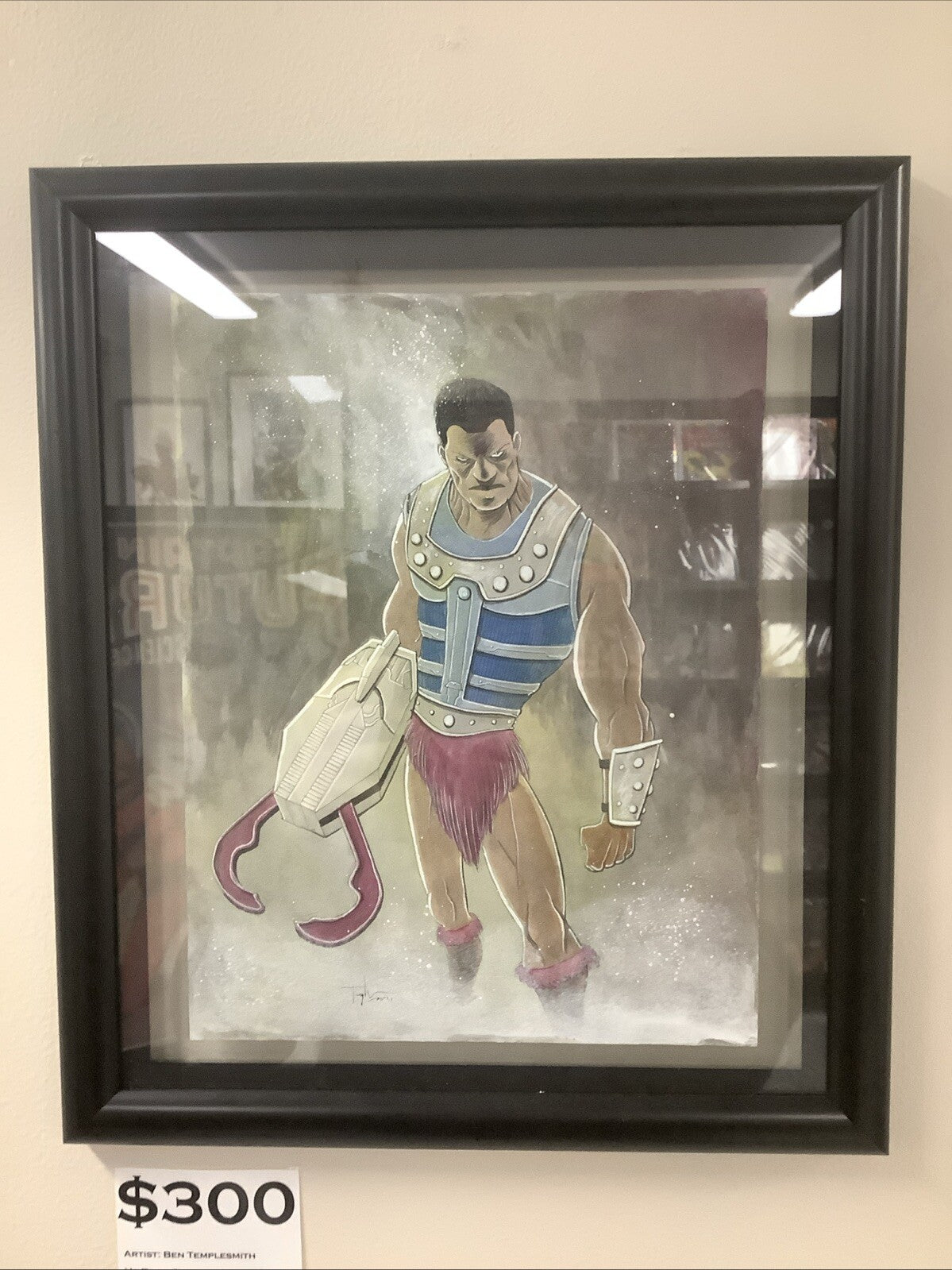 Ben Templesmith Original Art, He-Bros Original Page #24, Clamp Champ, With Frame