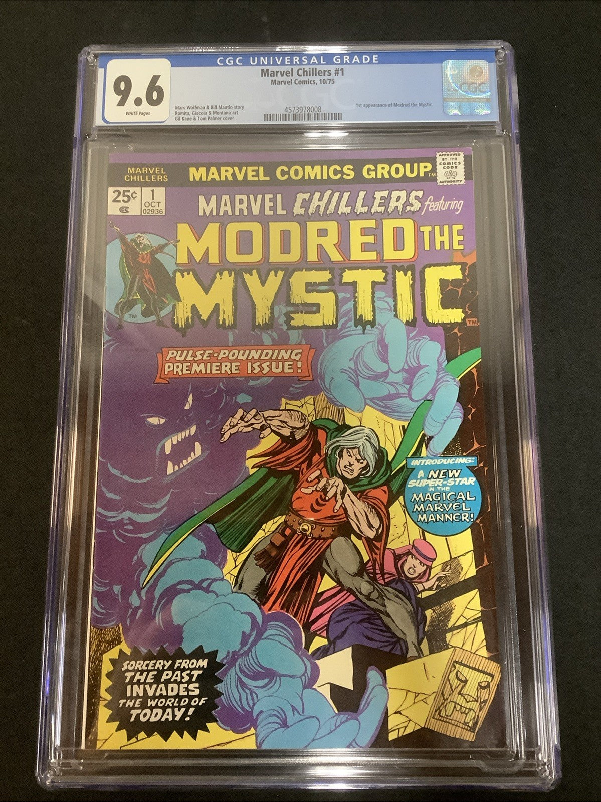 Marvel Chillers #1 (Marvel Comics October 1975) CGC Graded 9.6 (NM+) 1st Modred
