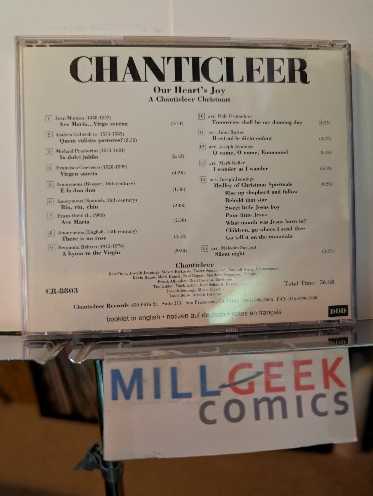 2 Christmas Albums (John Langstaff & Chanticleer) -JD
