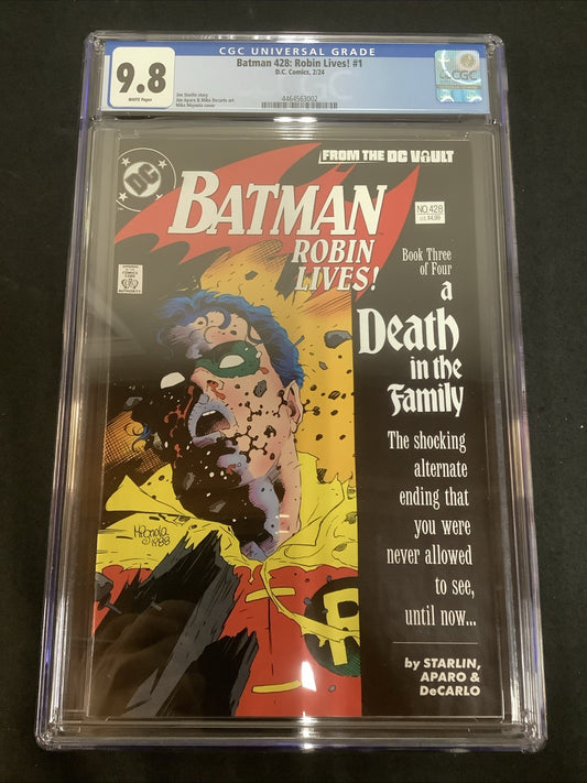Batman 428: Robin Lives! (DC Comics February 2024) CGC Graded 9.8 (NM/M)