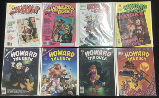 Howard the Duck #1-8 Marvel Comic Magazine Lot, Gene Colan/Bill Mantlo