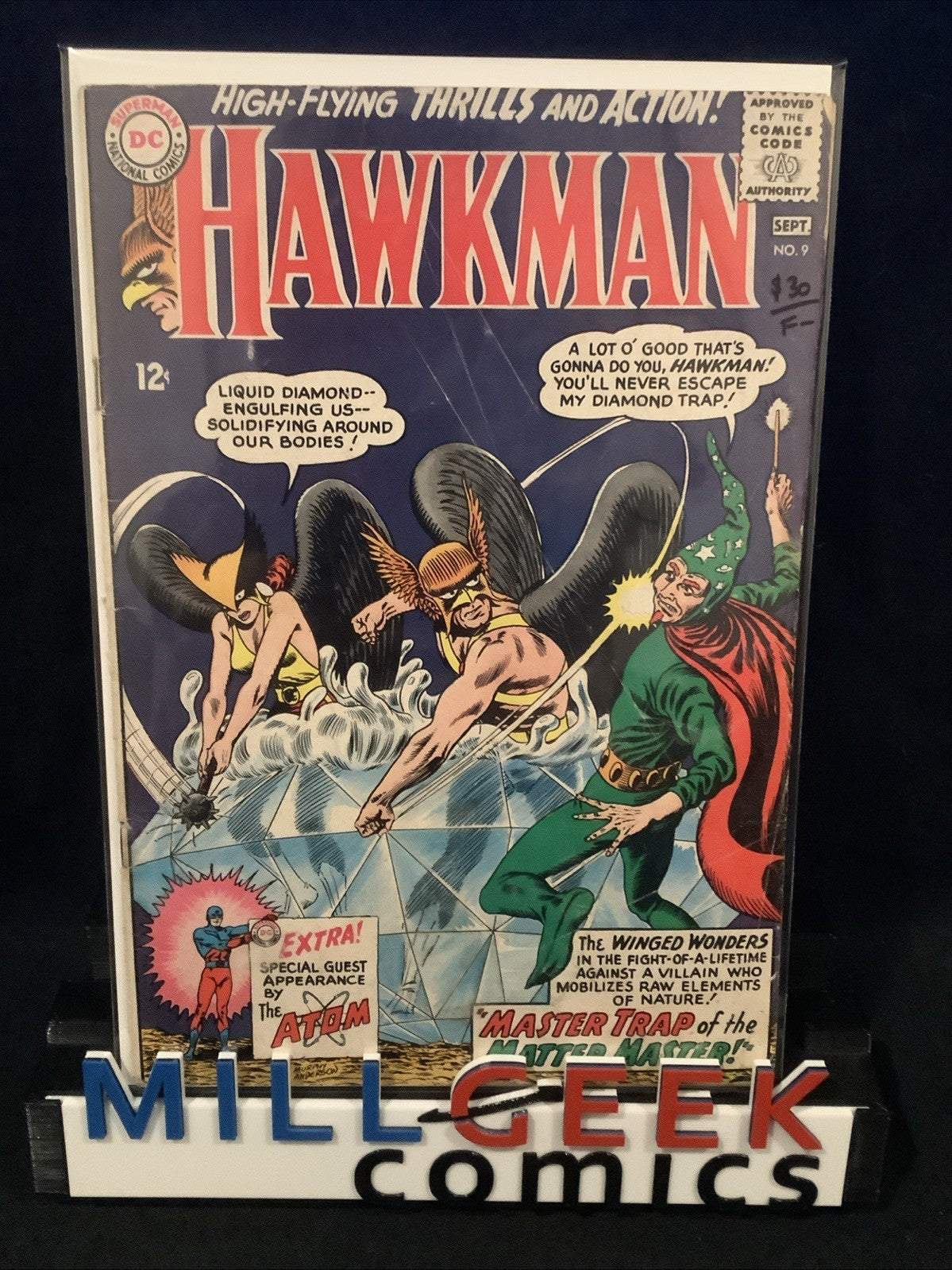 Hawkman #9 (DC Comics August-September 1965) F- (5.5) Gardner Fox