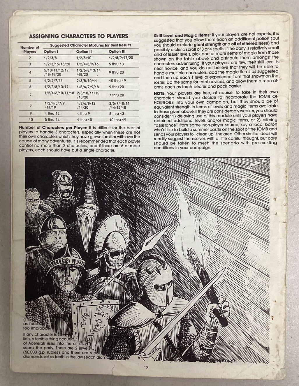 Advanced Dungeons and Dragons S1 Tomb of Horrors Module TSR 9022 Incomplete