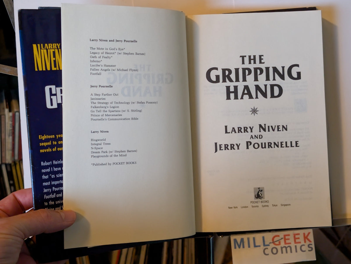 Gripping Hand by Larry Niven and Jerry Pournelle (1993, Hardcover) -JD
