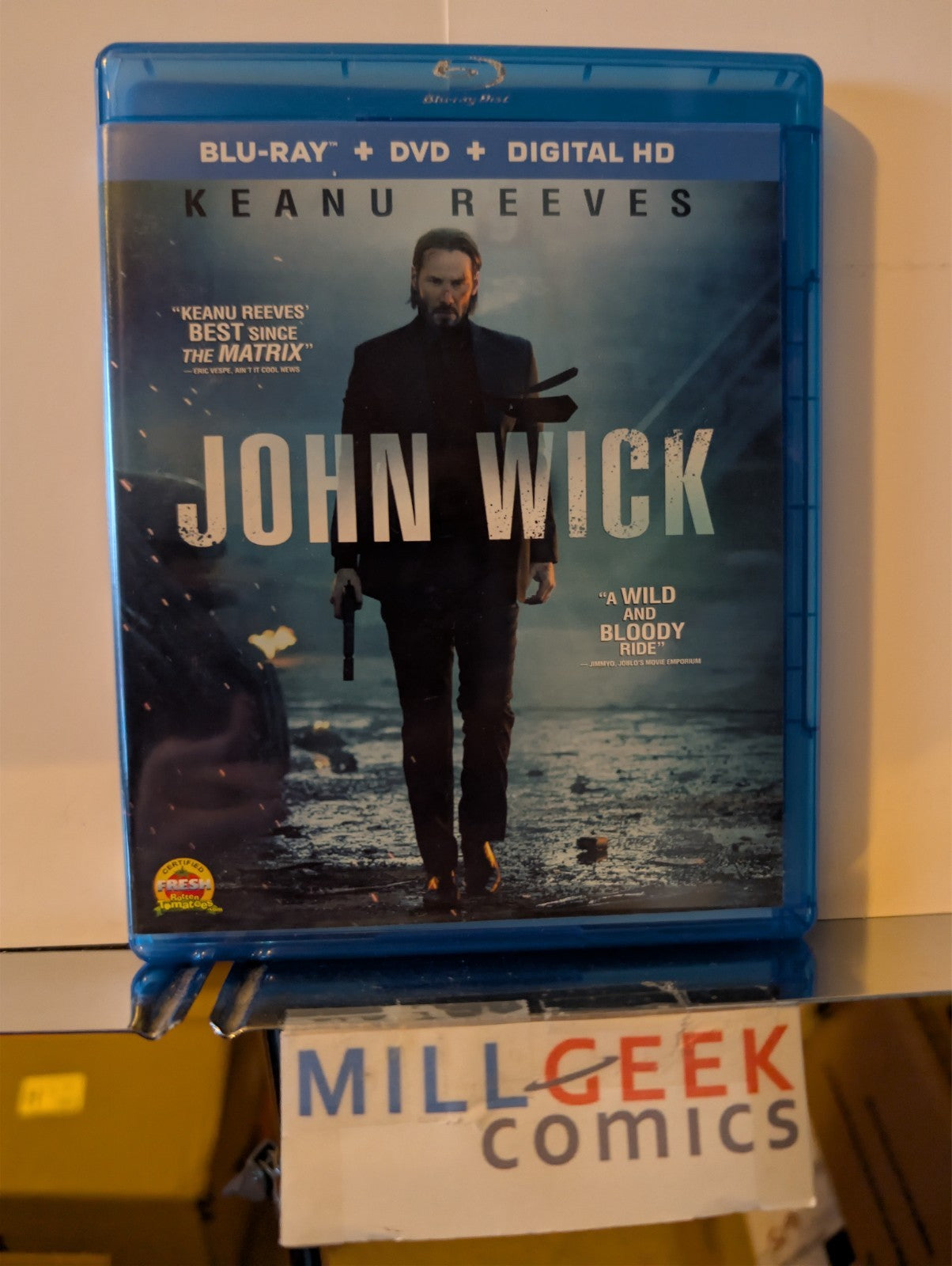 John Wick, Chapters 1 - 3, Keanu Reeves (Blu-Ray) Like New -JD