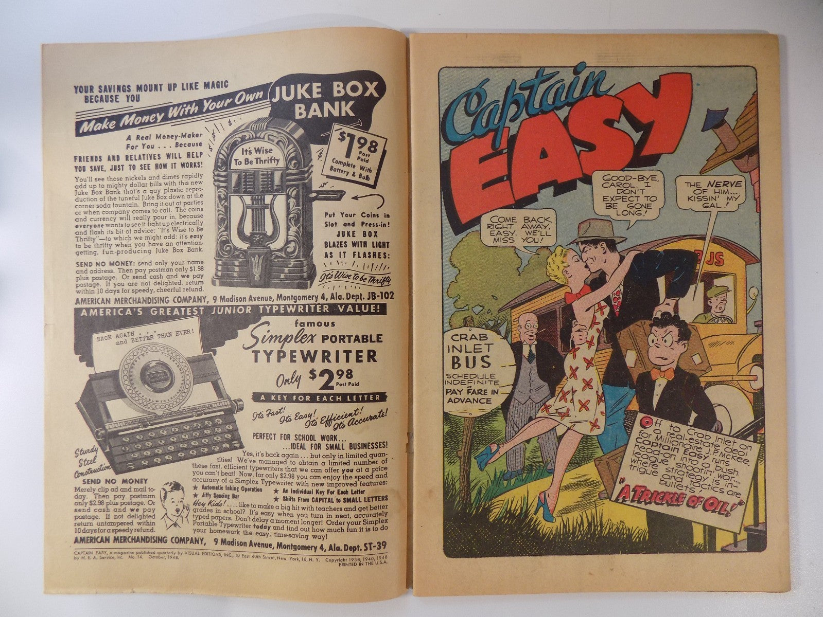 Captain Easy #14 October 1948 Fine-
