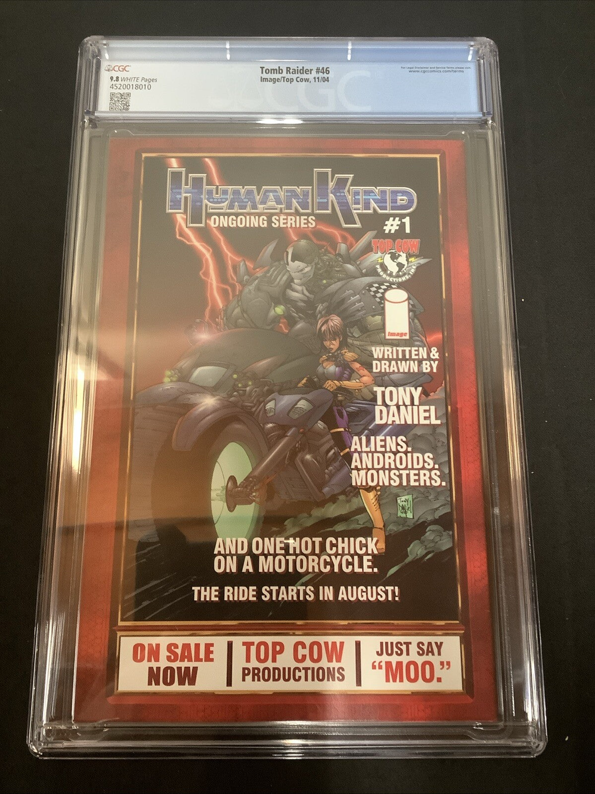 Tomb Raider #46 (2004) CGC Graded 9.8, White Pages, Adam Hughes Cover, Top Cow