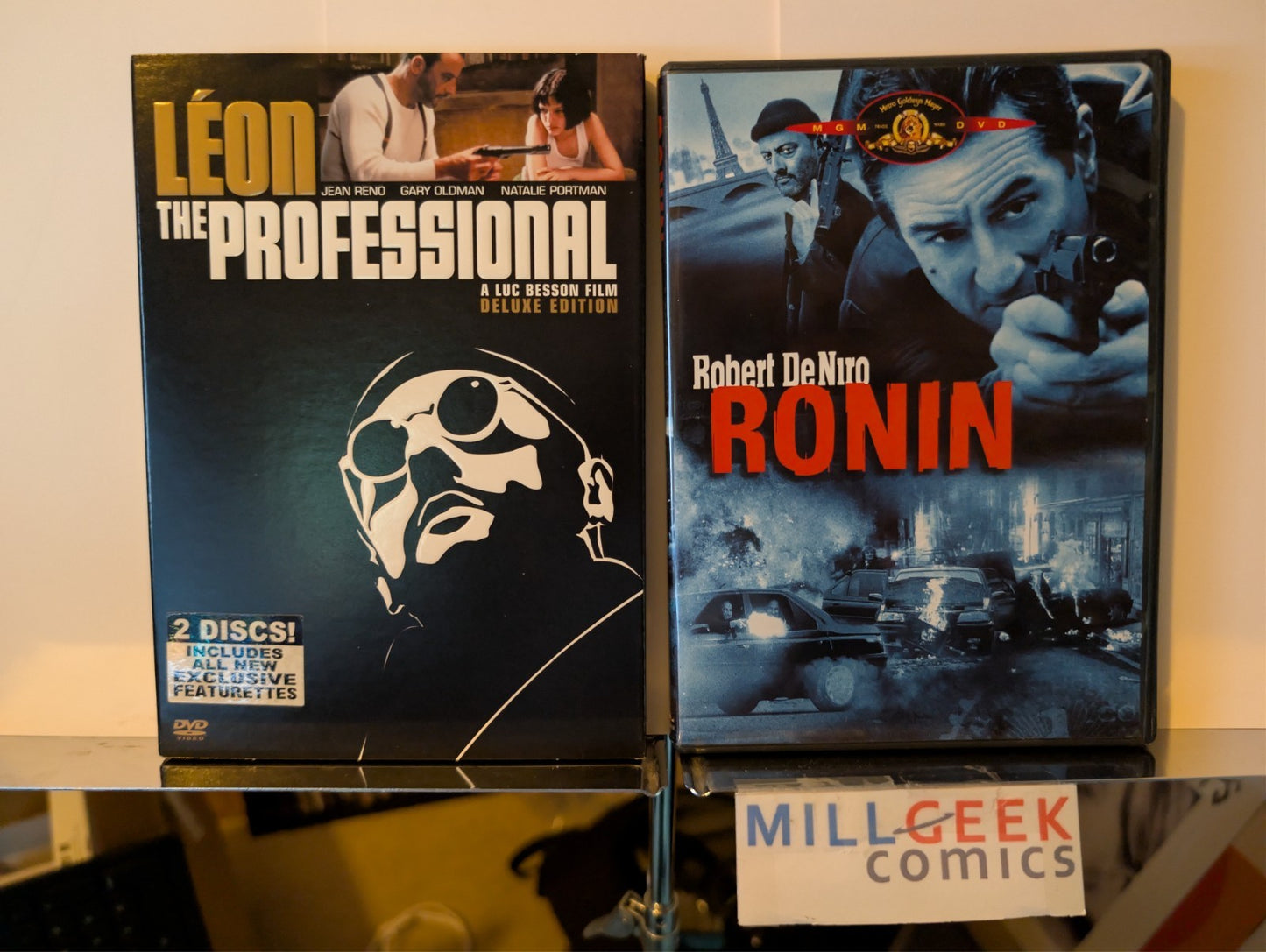 Leon the Professional / Ronin, 2 Movie lot (DVD) -JD