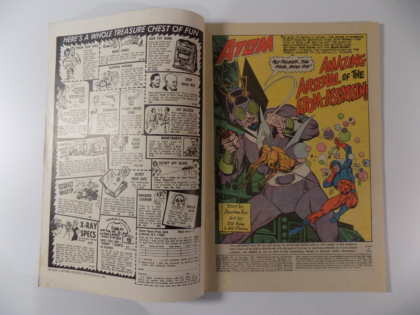 Atom #33 DC Comic November 1967 Fine/Very Fine