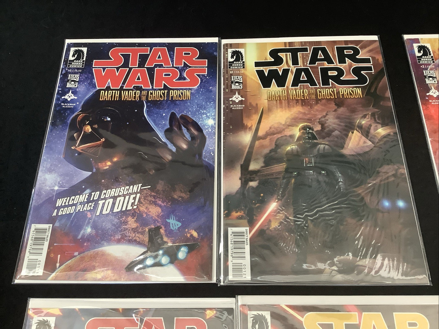 Star Wars Darth Vader and the Ghost Prison #1-5 Complete Comic Set, w/ Variant B