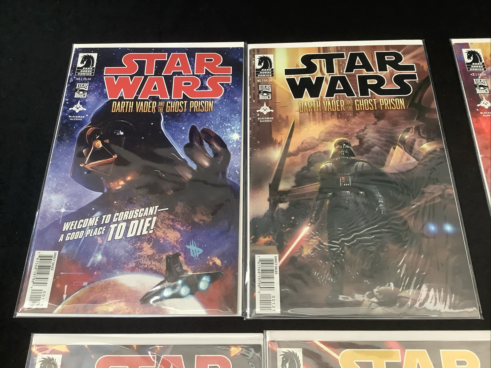 Star Wars Darth Vader and the Ghost Prison #1-5 Complete Comic Set, w/ Variant B