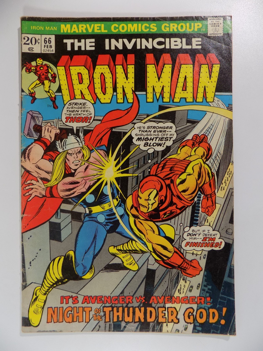 Iron Man #66 Marvel Comic February 1974 Very Good/Fine