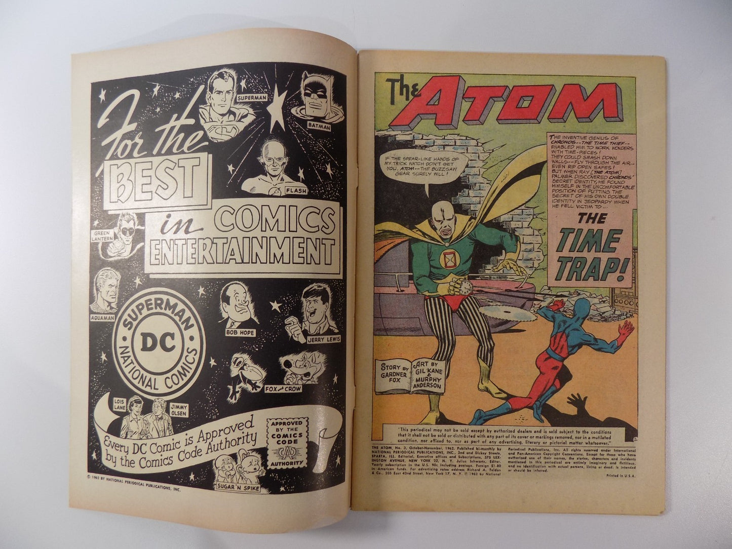 Atom #3 DC Comic November 1962 Fine+