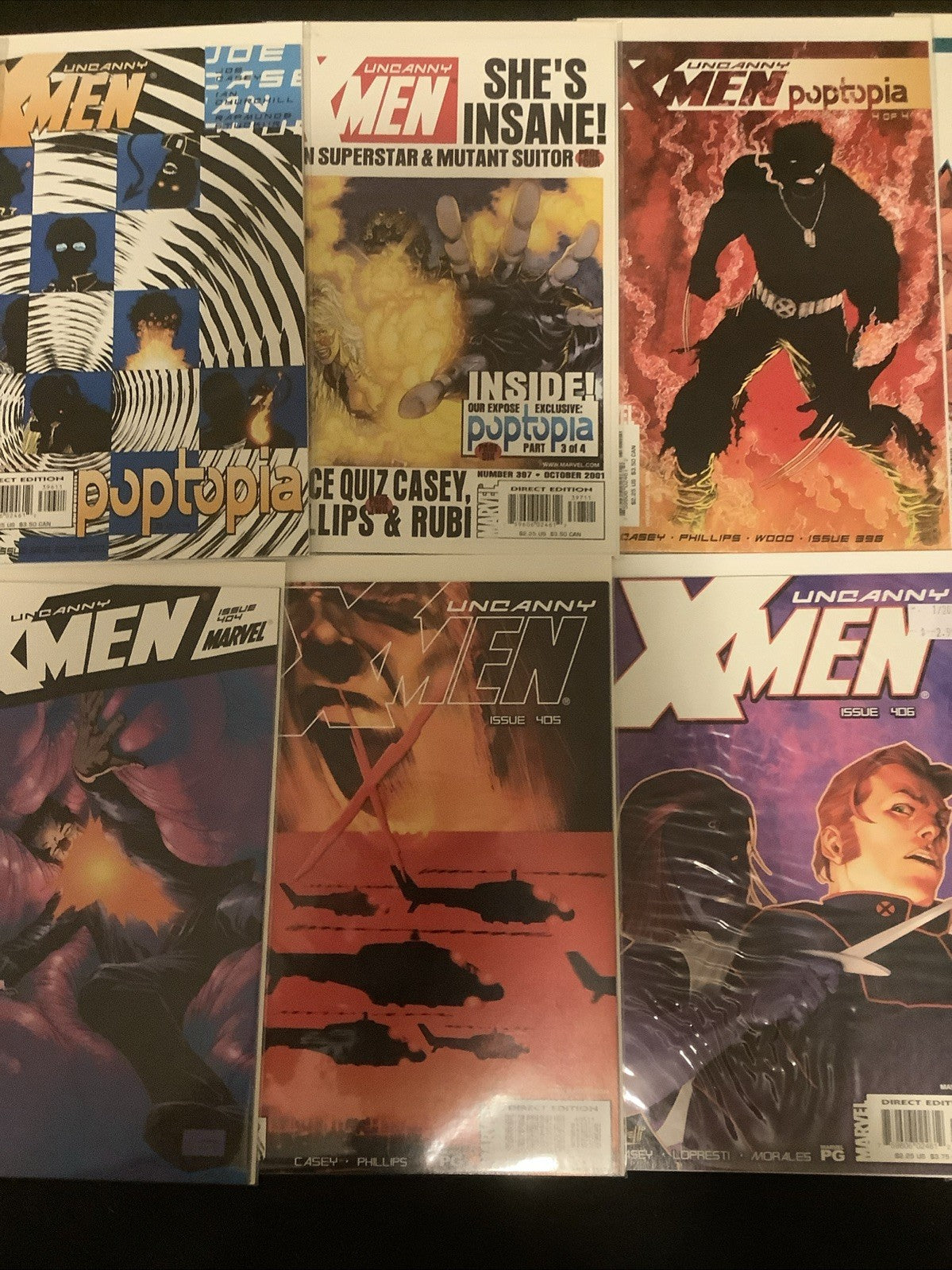 Uncanny X-Men #392-407 Comic Lot, Marvel Comics, Joe Casey, 1st App X-Corp