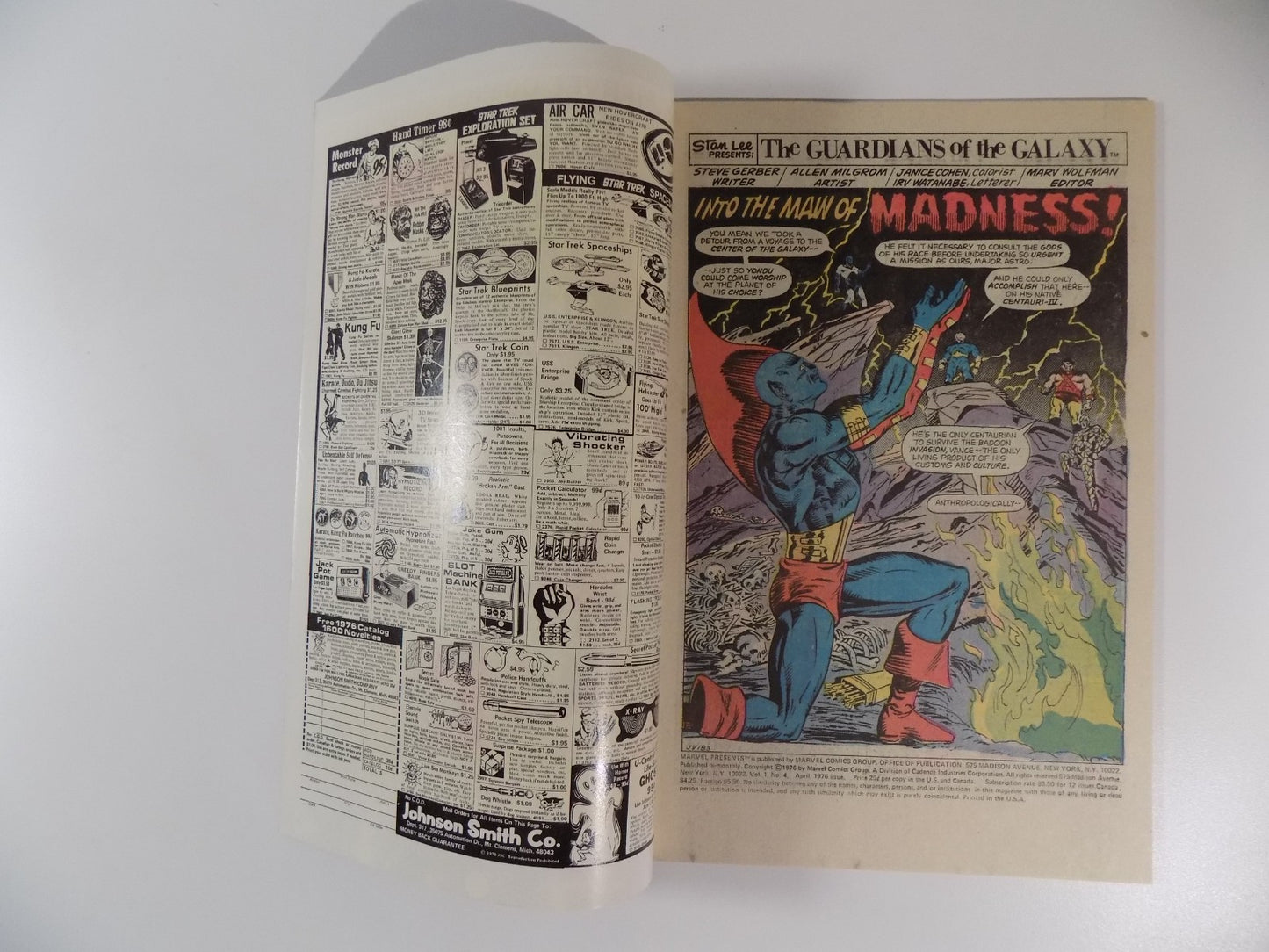 Marvel Presents: Guardians of the Galaxy #4 Marvel Comic April 1976 Near Mint