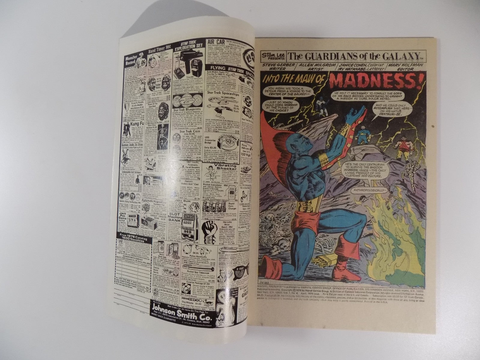 Marvel Presents: Guardians of the Galaxy #4 Marvel Comic April 1976 Near Mint