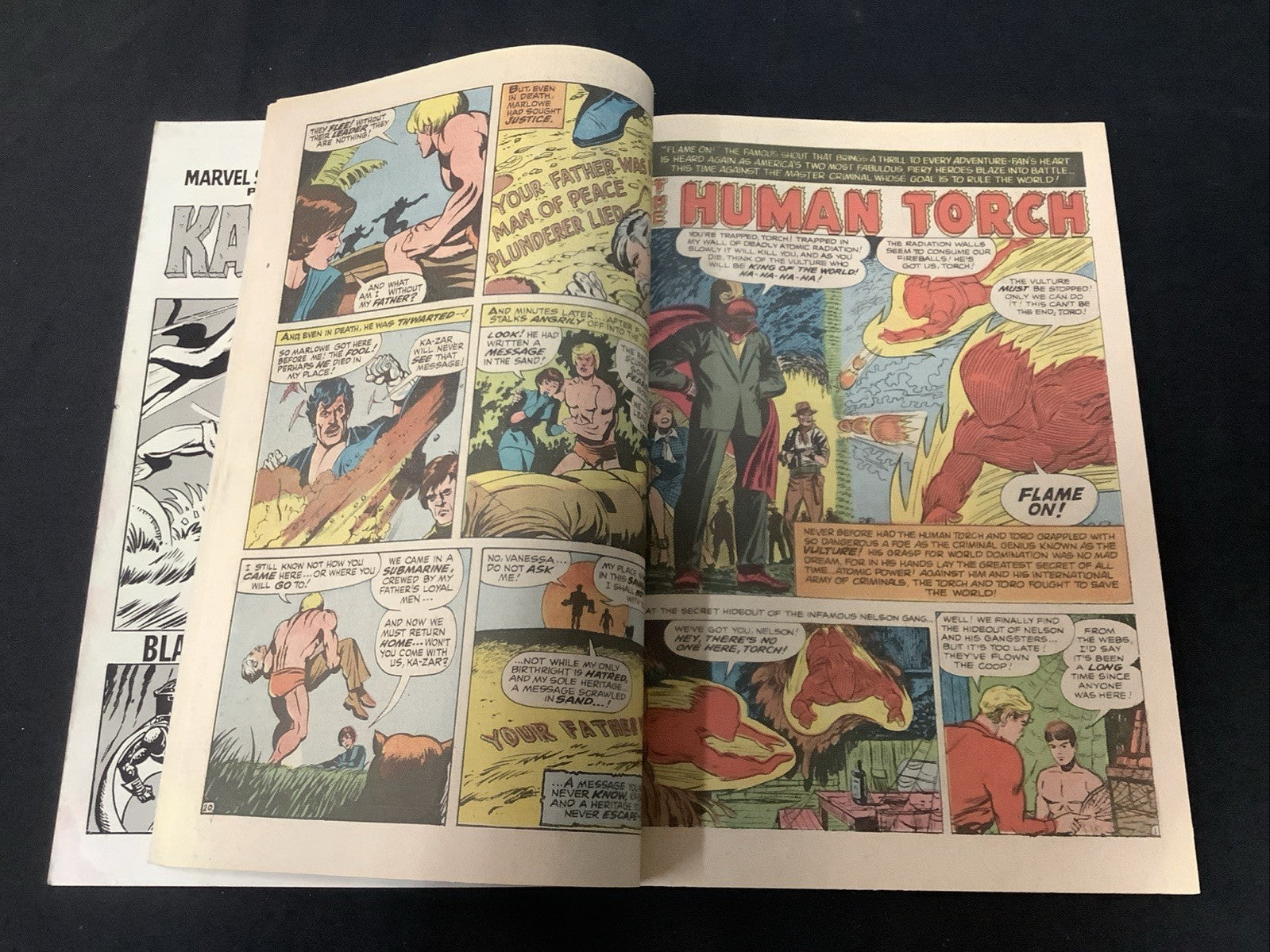 Marvel Super-Heroes #19 (Marvel March 1969) F/VF (7.0) Ka-Zar, Human Torch