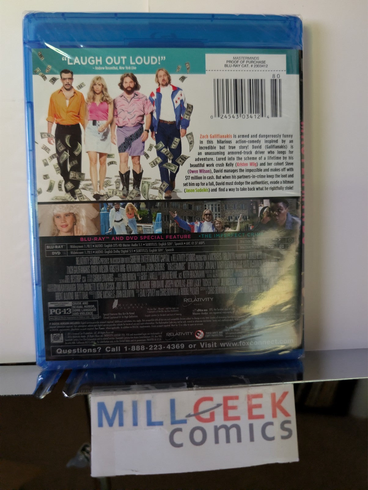 Masterminds / Leaves of Grass, 2 Comedy Movie Set (Blu-ray) -JD
