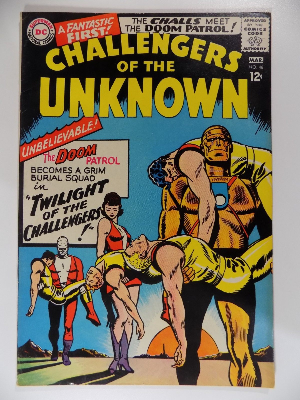 Challengers of the Unknown #48 DC Comic March 1966 Very Fine-
